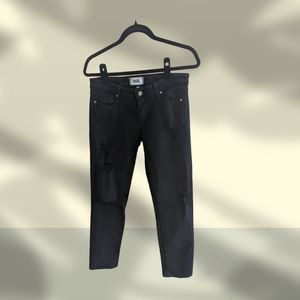 Paige Skyline Ankle Peg Distressed